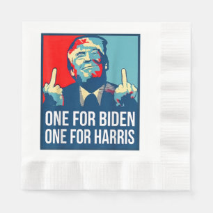 Guardanapo De Papel Donald Trump Dedo Médio Biden Harris América Re