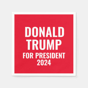 Guardanapo De Papel Donald Trump para o Presidente 2024