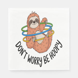Guardanapo De Papel Don't Worry Be Hoopy Sloth