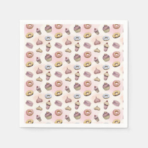 Guardanapo De Papel Donuts Cupcakes Presente Fofo para Aniversário de 