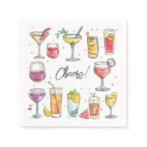 Doodle de Bebida Cheers Coquetel
