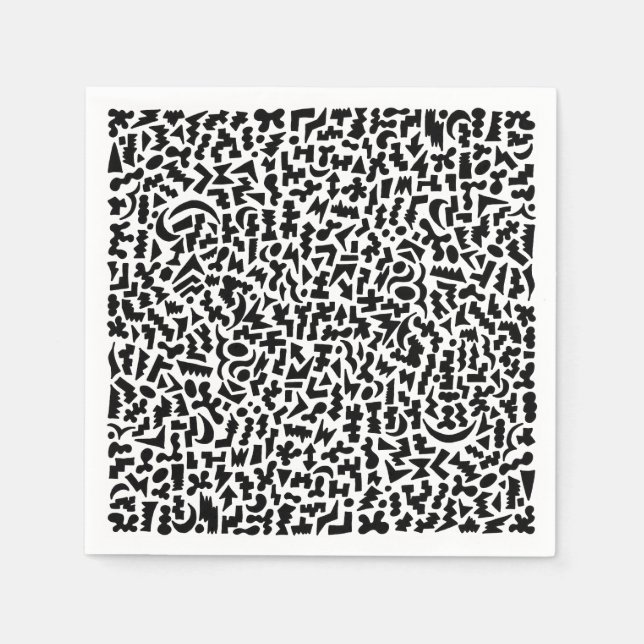 Guardanapo De Papel Doodle Napkins (Frente)