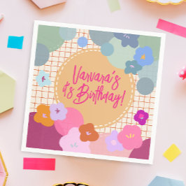 Guardanapo de Papel Dopamina de Aniversário Flor C