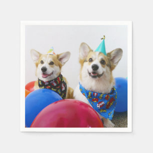 Guardanapo de papel dos Corgis do partido
