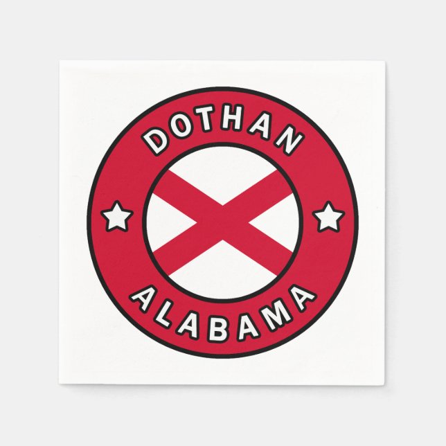 Guardanapo De Papel Dothan Alabama (Frente)