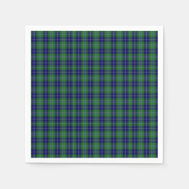 Guardanapo De Papel Douglas Clan Tartan Xadrez Paper Napkins (Frente)