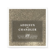 Dourada Brilhante Simples de Casamento Preto e Bra