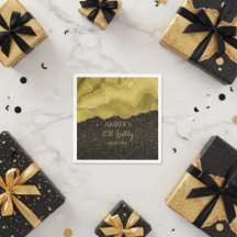 Dourado Amarelo Glitter Abstrato Aquarela