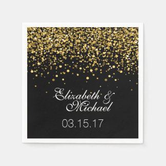 Guardanapo De Papel Dourado Casamento de Literatura Napkins