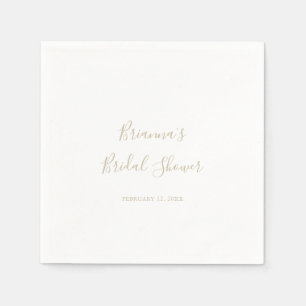 Guardanapo De Papel Dourado e simples Chá de panela Minimalista Napki