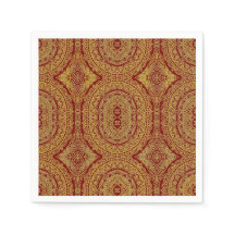 Dourado Mandala Em Vermelho