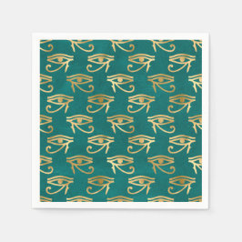 Guardanapo De Papel Dourado Olho Egípcio do Padrão de Horus