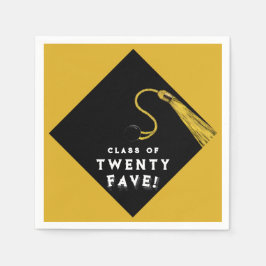 Guardanapo De Papel Dourado Partido Graduação 2025