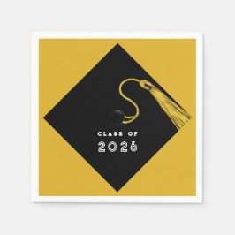 Guardanapo De Papel Dourado Partido Graduação 2025