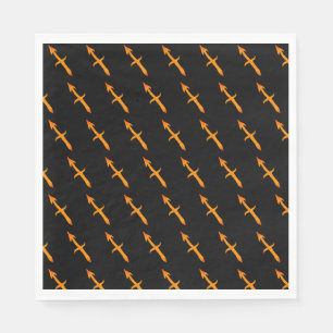 Guardanapo De Papel Dourado Sagitário - Símbolo de Astrologia Zodiaca