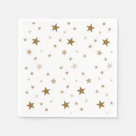 Guardanapo De Papel Dourado Stars Paper Napkins