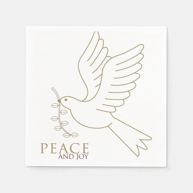 Guardanapo De Papel Dove of peace (Frente)