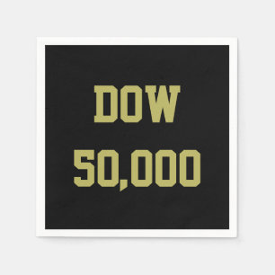 Guardanapo De Papel Dow 50.000 Celebração do mercado de ações