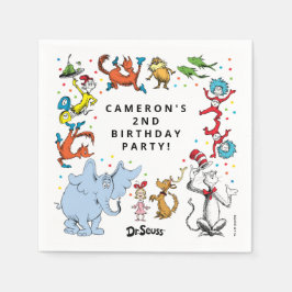 Guardanapo De Papel Dr. Seuss Character Confetti | ANIVERSÁRIO DE CRIA
