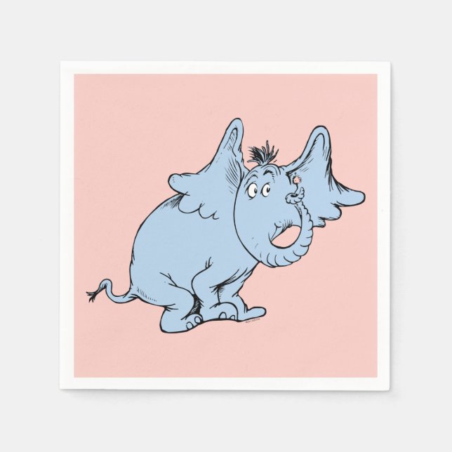 Guardanapo De Papel Dr. Seuss | Horton Vista Lateral (Frente)
