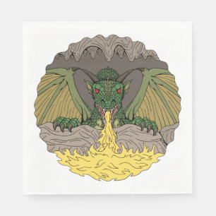 Guardanapo De Papel Dragão 2016 da caverna