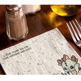 Guardanapo De Papel Dragão-Bebê-Bolo-Bolo-Laranja-Verde-Pastel