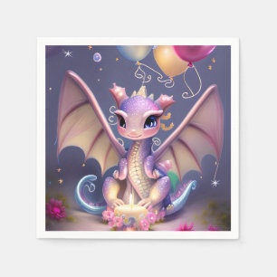 Guardanapo De Papel Dragão bebê Fantasy Cute Kawaii