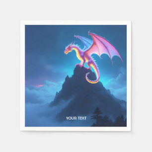Guardanapo De Papel Dragão Enrolado Fantasia Mist Bonita