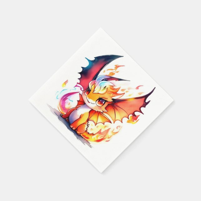 Guardanapo De Papel Dragon Birthday (Canto)