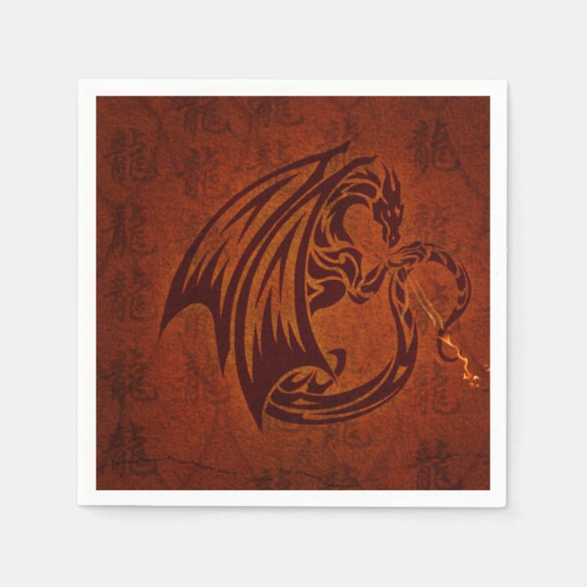 Guardanapo De Papel Dragon Paper Napkins (Frente)