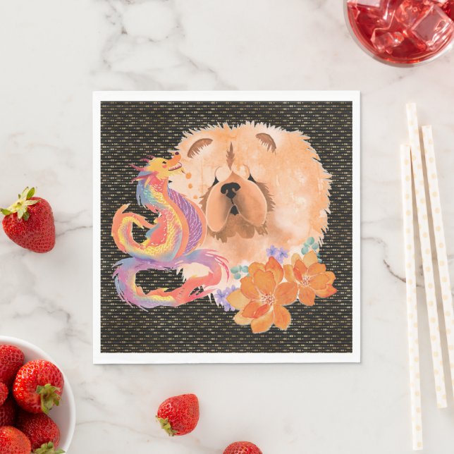 Guardanapo De Papel DRAGON-TALEZ - Ano de Chow do Dragão (Insitu)