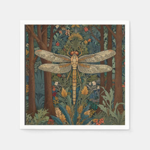 Guardanapo De Papel Dragonfly art pintando boho botânico floresta trop