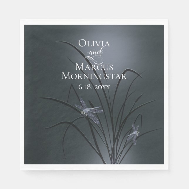 Guardanapo De Papel Dragonfly Azul (Frente)