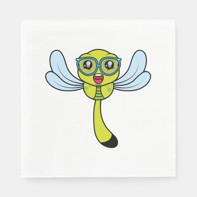 Guardanapo De Papel Dragonfly geek (Frente)