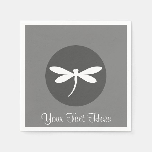 Guardanapo De Papel Dragonfly Napkins personalizável (Frente)