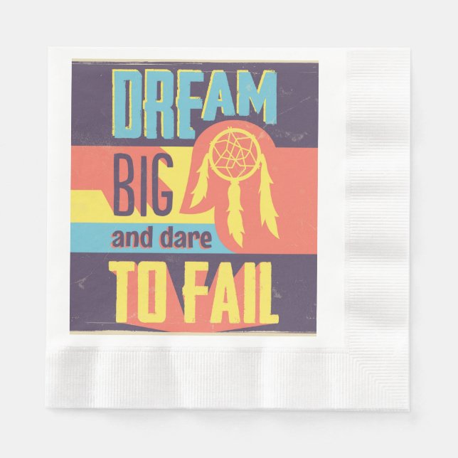 Guardanapo De Papel Dream Big (Frente)