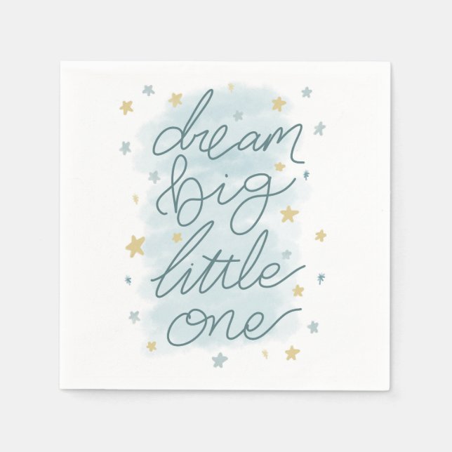 Guardanapo De Papel Dream Big Little One Pastel Stars (Frente)