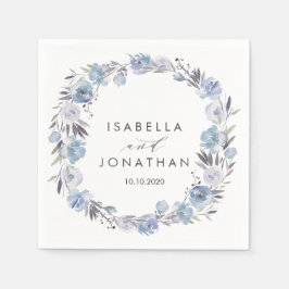 Guardanapo De Papel Dream Blue | Casamento Russo Floral Personalizado