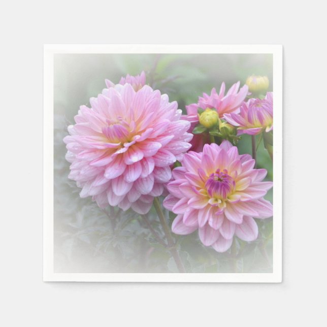 Guardanapo De Papel Dreamy Dahlias (Frente)