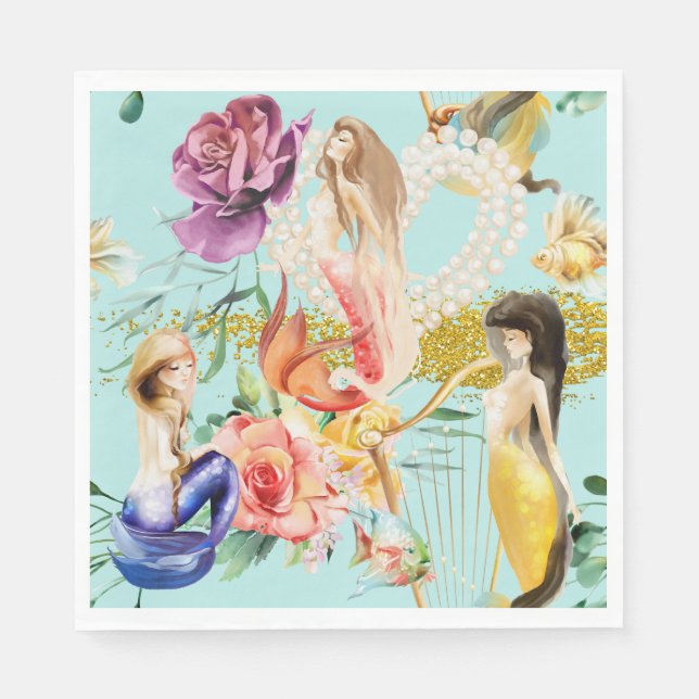 Guardanapo De Papel Dreamy Mermaid (Frente)