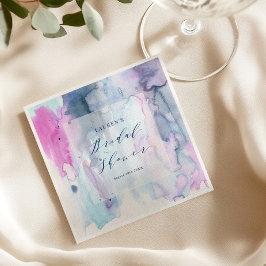 Guardanapo De Papel Dreamy Spring Watercolor Bridal Shower Napkins