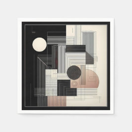 Guardanapo De Papel Dual‑Tone Geometry