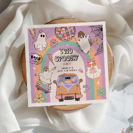 Guardanapo De Papel Duas Espeluznantes Diversões Retro para uma Festa