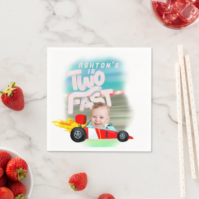 Guardanapo De Papel Duas Festas de aniversário rápidas (Insitu)