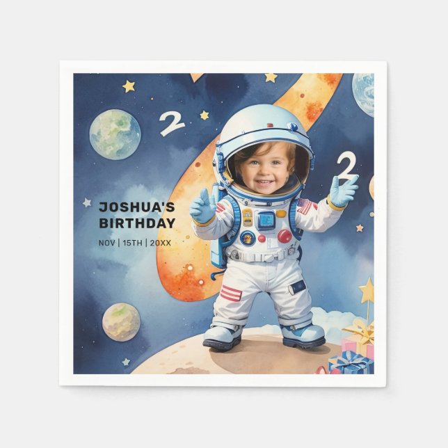 Guardanapo De Papel Duas Festas de segundo aniversário da Lua (Frente)