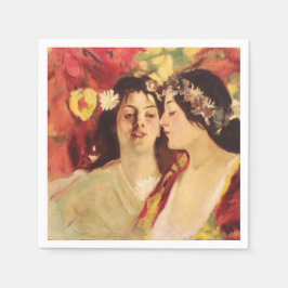 Guardanapo De Papel Duas Musas da Primavera (de Stefan Luchian)