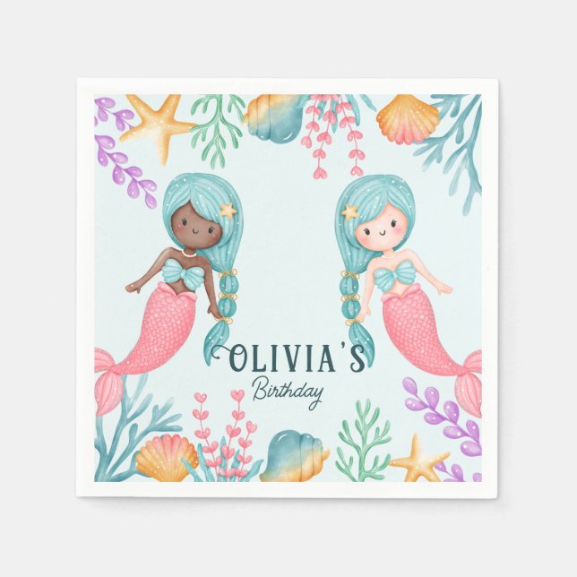 Guardanapo De Papel Duas sereias (Frente)