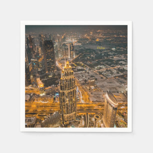 Guardanapo De Papel Dubai Emirados, Burj Khalifa,