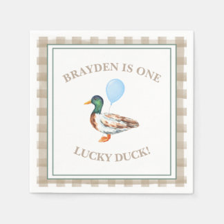 Guardanapo De Papel Duck Birthday Napkin