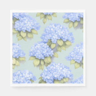 Guardanapo De Papel Duck Egg Blue Hydrangea Standard Luncheon Napkins